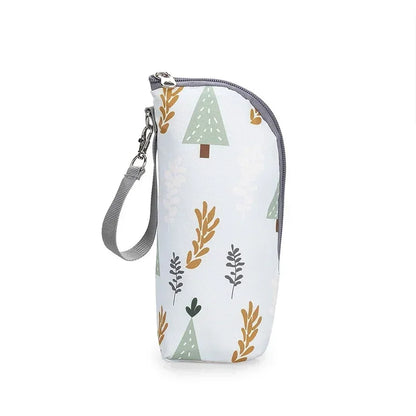 Baby Bottle Bag & Warmer – Aluminum Insulated Stroller Hanging Bag for Baby Feeding, Cups & Drinks Storage