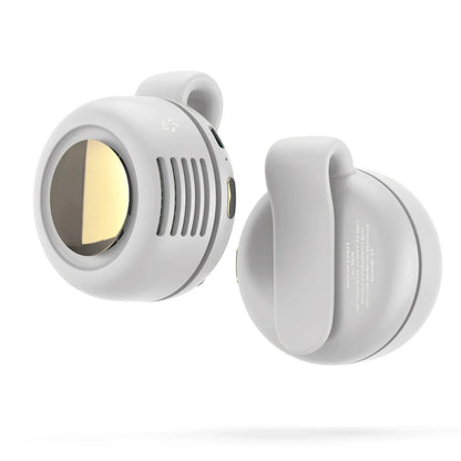 Portable Leafless USB Mini Fan – Silent Bladeless Design with Button Control for Home & Outdoor Travel