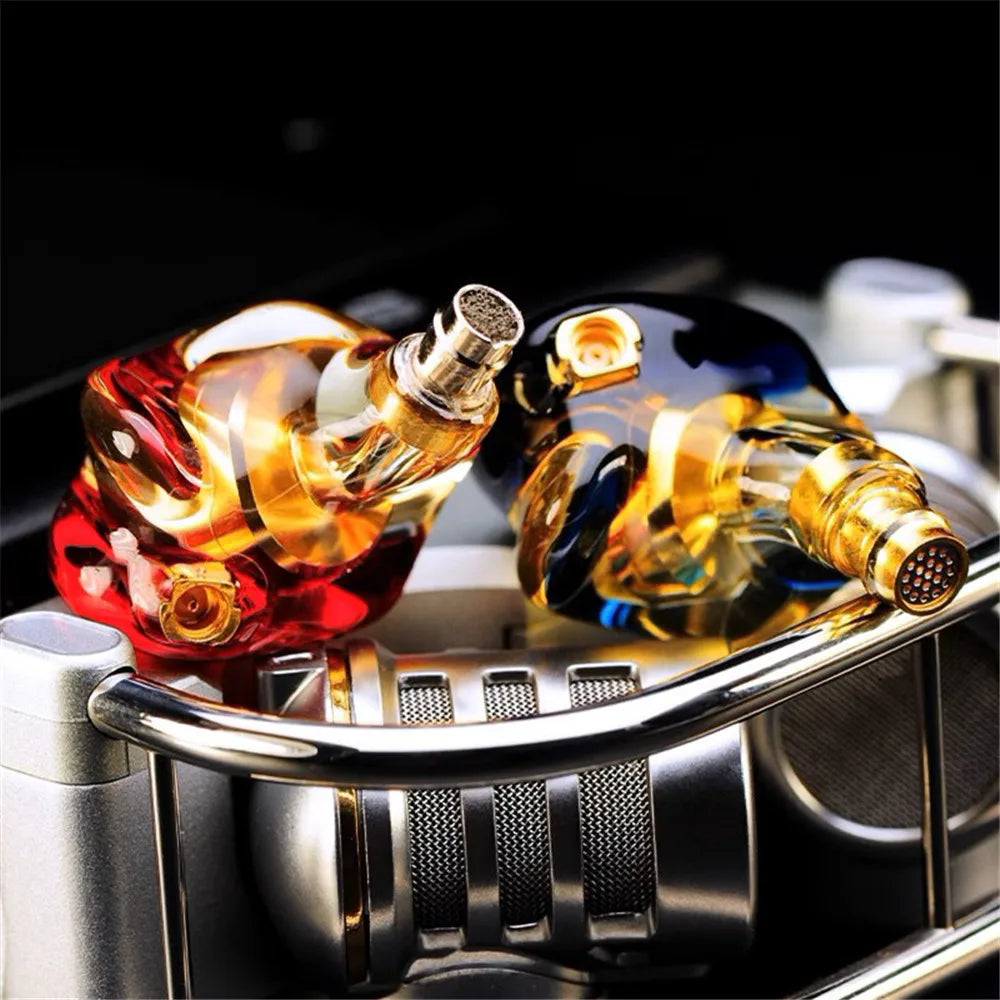 FENGRU QZX-A1 Custom Resin In-Ear Earphones - HiFi Sport Headphones with MMCX Interface, Cable Not Included