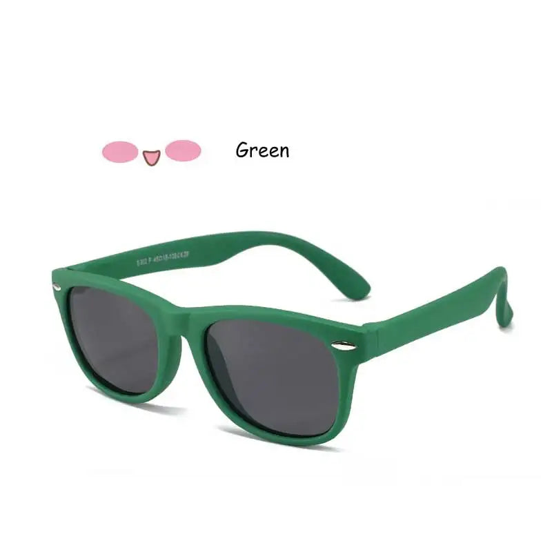 Kids Polarized Sunglasses – Classic Designer UV Protection Eyewear with TAC Lenses & TR90 Flexible Safety Frame for Boys & Girls