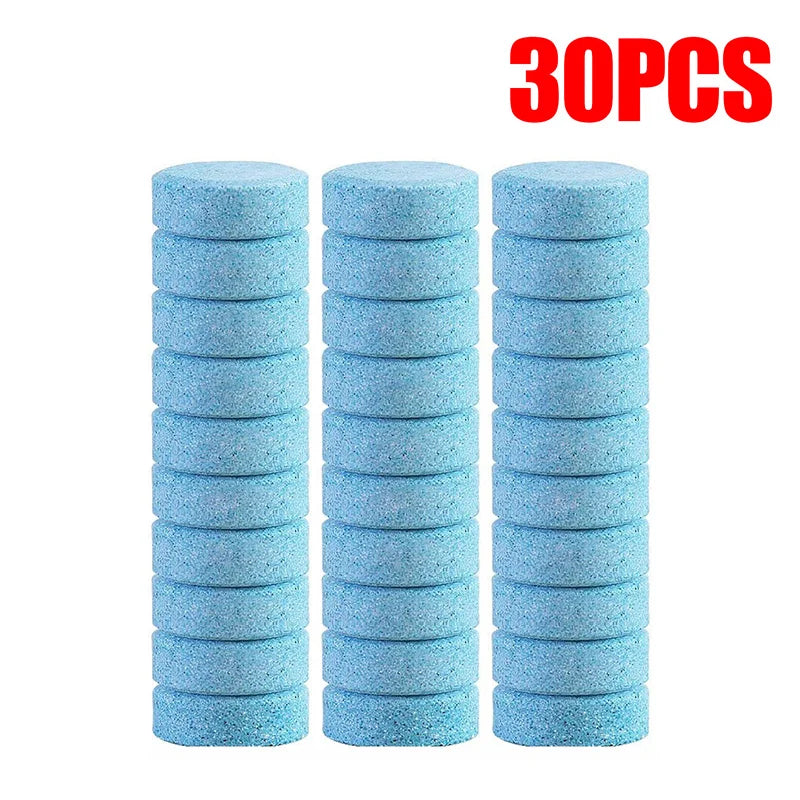 Solid Car Windscreen Cleaner Tablets – Effervescent Auto Wiper Glass Cleaning Concentrate Detergent