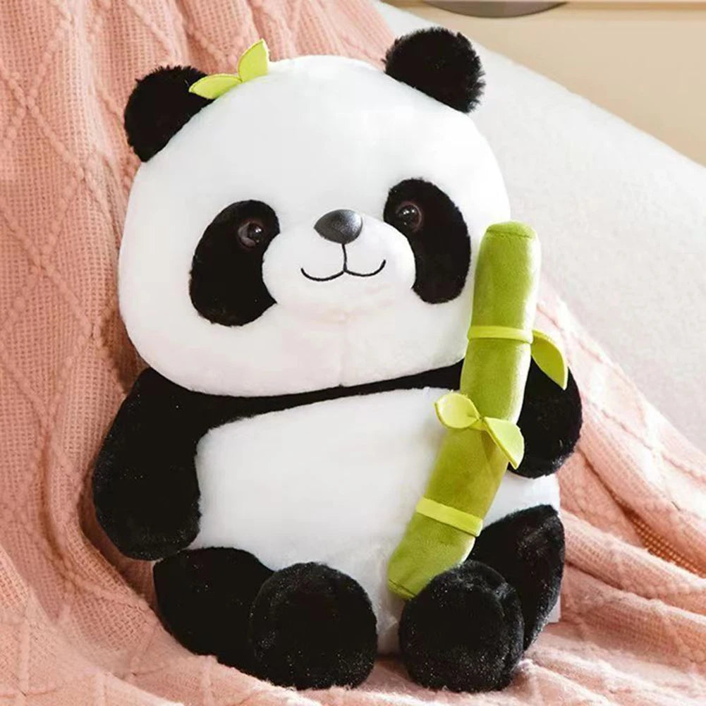 Kawaii Bamboo Tube Panda Plush Toy Set – Cute Reversible Stuffed Bear Dolls, Children’s Valentine’s Day Gift