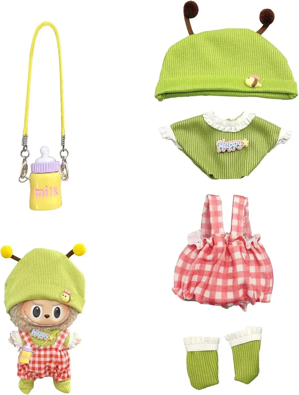 17cm Labubu Doll Clothes Set — Stylish Outfit for 17cm Labubu Dolls