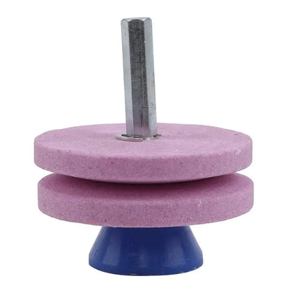 Universal Garden Tool Blade Sharpener - Rotary Drill Grinding Cutter for Lawnmower Knives & Outdoor Tools