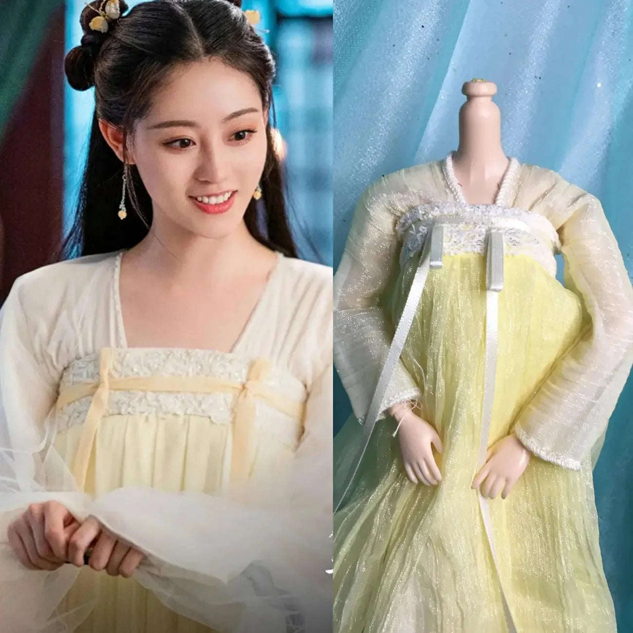 30cm 1/6 Scale Hanfu Doll – TV Drama Female Lead Figure with Costume Set for 12-Inch Bodies