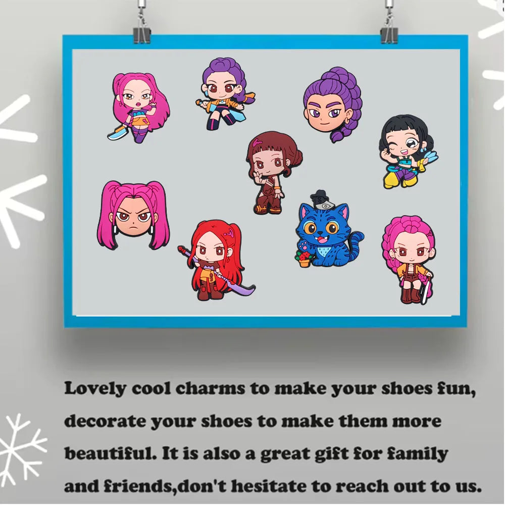 KPop Demon Hunters Shoe Charms – Premium Clog Decorations & Popular Shoe Accessories
