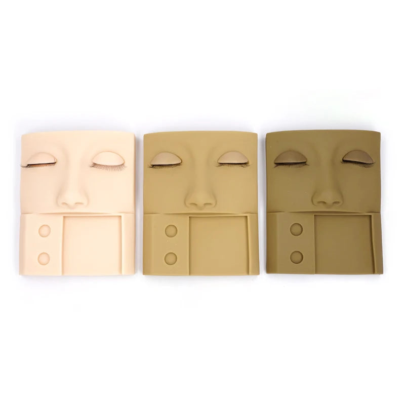 Eyelash Extension Mannequin Head – Practice Makeup Tool with Removable Replacement Eyelids for Training