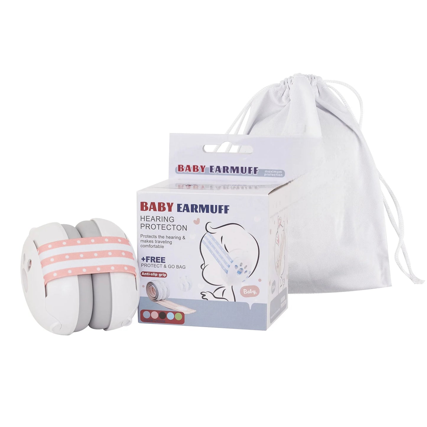 2-in-1 Baby Noise-Reduction Earmuffs – Adjustable Kids Ear Protection Headset for Sleep, Travel & Airplane Anti-Noise Comfort
