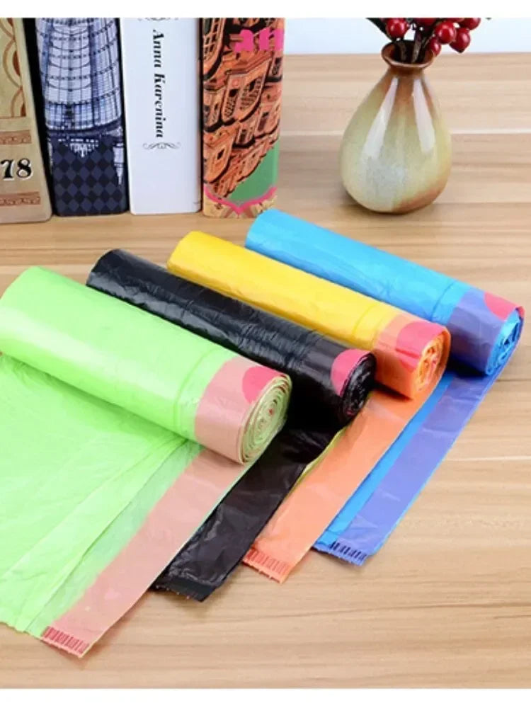 30/300PCS Portable Garbage Bags – Thickened Disposable Trash Bags for Household & Kitchen Use