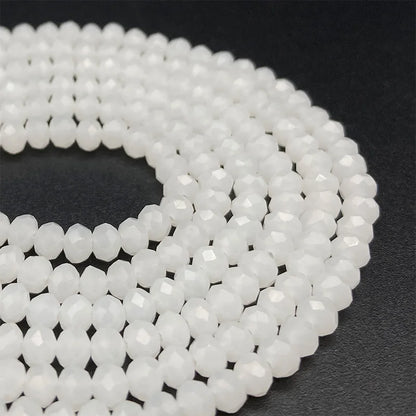 Faceted Crystal Glass Beads 2-8mm Loose Spacer Beads for DIY Jewelry Making Bracelets & Earrings