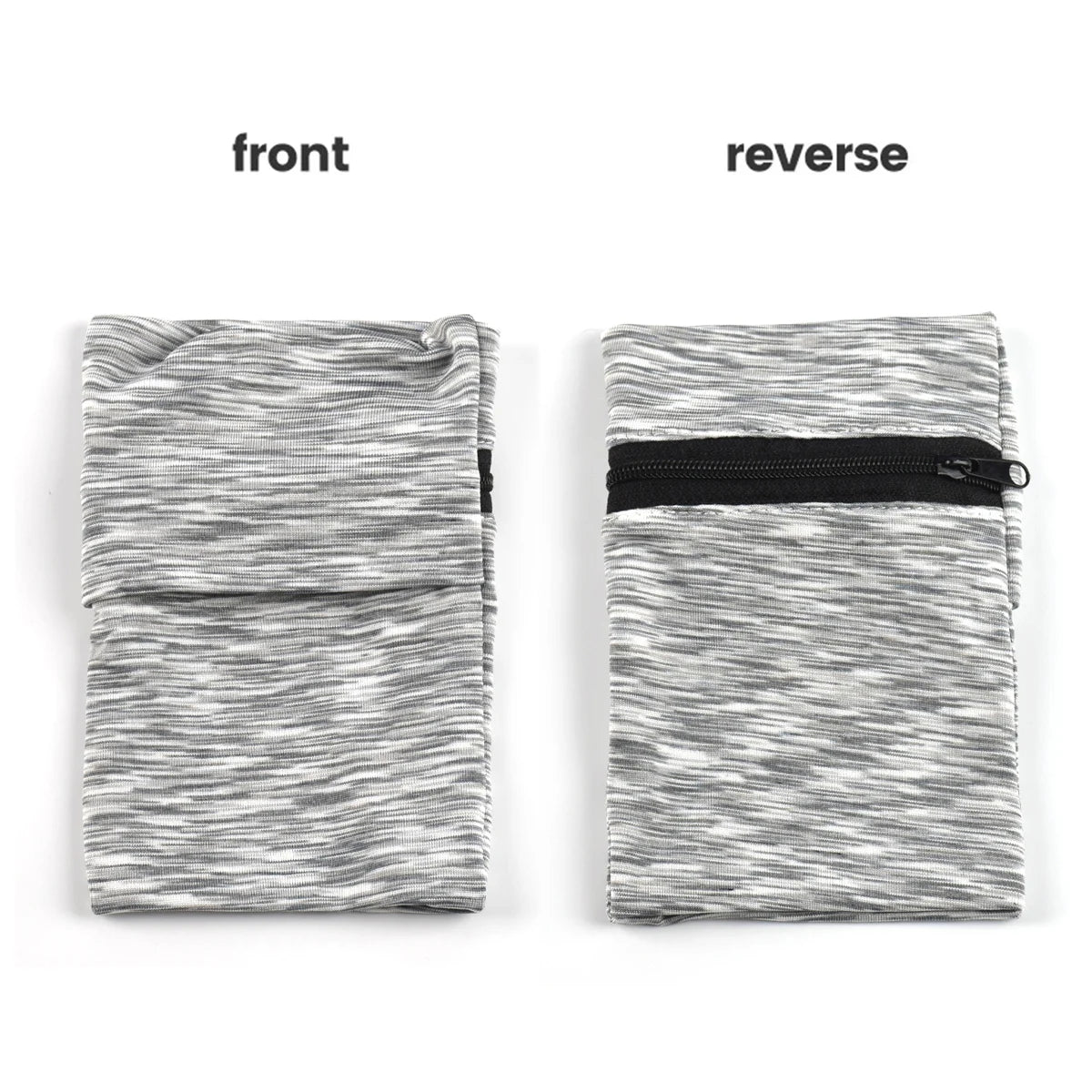 Lightweight Zipper Running Wrist Wallet Pouch - Ideal for Phone, Key, and Card Storage - Sweatband Gym Fitness Sports Cycling Arm Bag