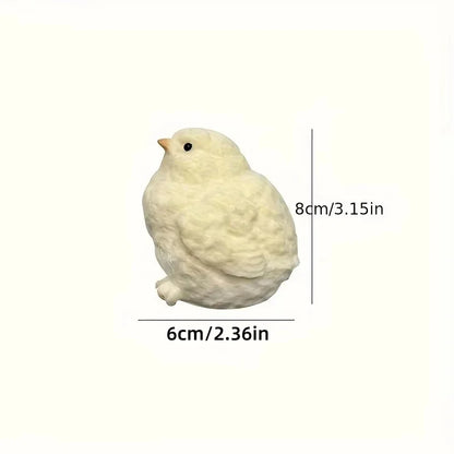 Yellow Chick Squishy Toy - Soft Squeeze Pop Fidget Stress Relief Gift for Kids & Adults