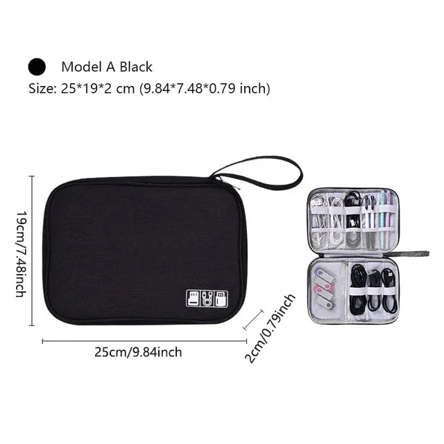 Waterproof Travel Cable Organizer Bag – Portable Digital Storage Pouch for Electronic Accessories