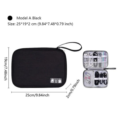 Waterproof Travel Cable Organizer Bag – Portable Digital Storage Pouch for Electronic Accessories