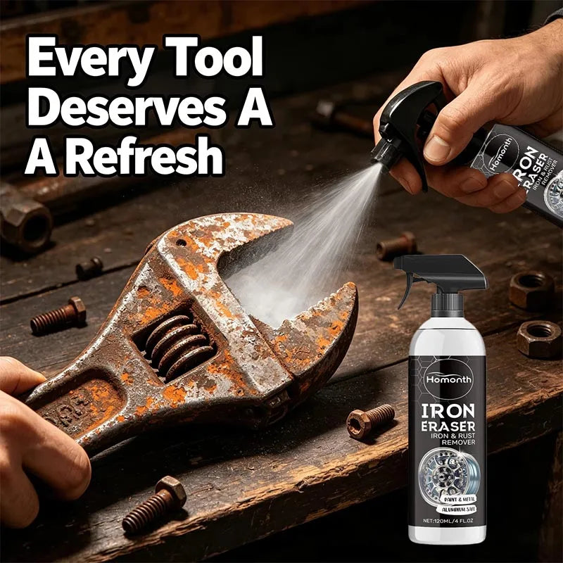 Eco-Friendly Rust Dissolver - Non-Toxic Metal Rust Remover for Restoring Old Tools & Surfaces
