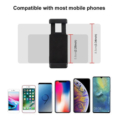 Flexible Tripod Adapter with Phone Holder: Hot Shoe Mount for Camera, iPhone, Samsung, Canon, Nikon, Sony DSLRs - Monitor and Cold Shoe Attachment