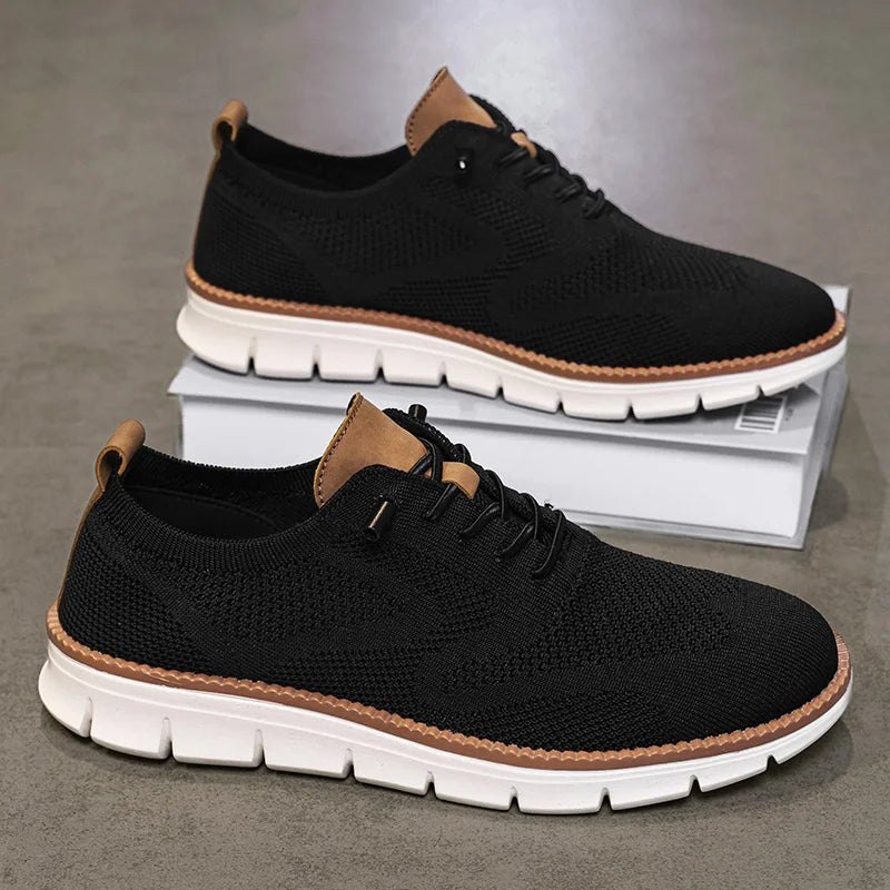 YRZL Men’s Casual Sports Shoes – Anti-Slip, Wear-Resistant, Breathable Cushioning with Color Blocking Design