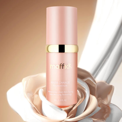 4-in-1 Color Changing Foundation – Moisturizing, SPF 30+ Hydrating, Long-Wearing Waterproof Makeup Base for Travel Coverage