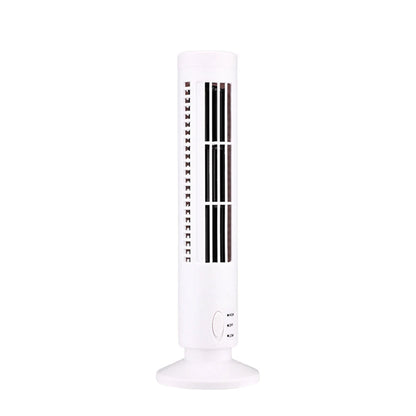 LED Bladeless Tower Fan - Quiet 90° Oscillating USB Portable Desk Fan with Light for Home, Bedroom & Office
