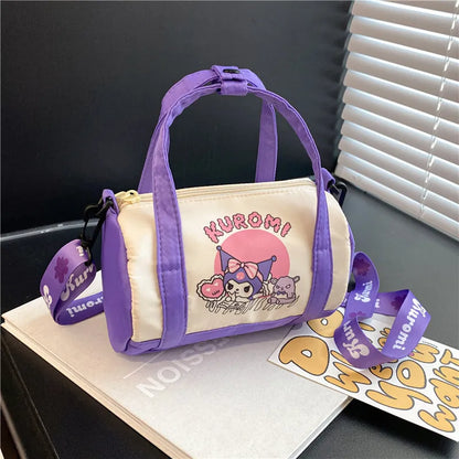 Disney Stitch Sanrio Canvas Bucket Tote Bag – Cute Cartoon Crossbody & Casual Portable Bag