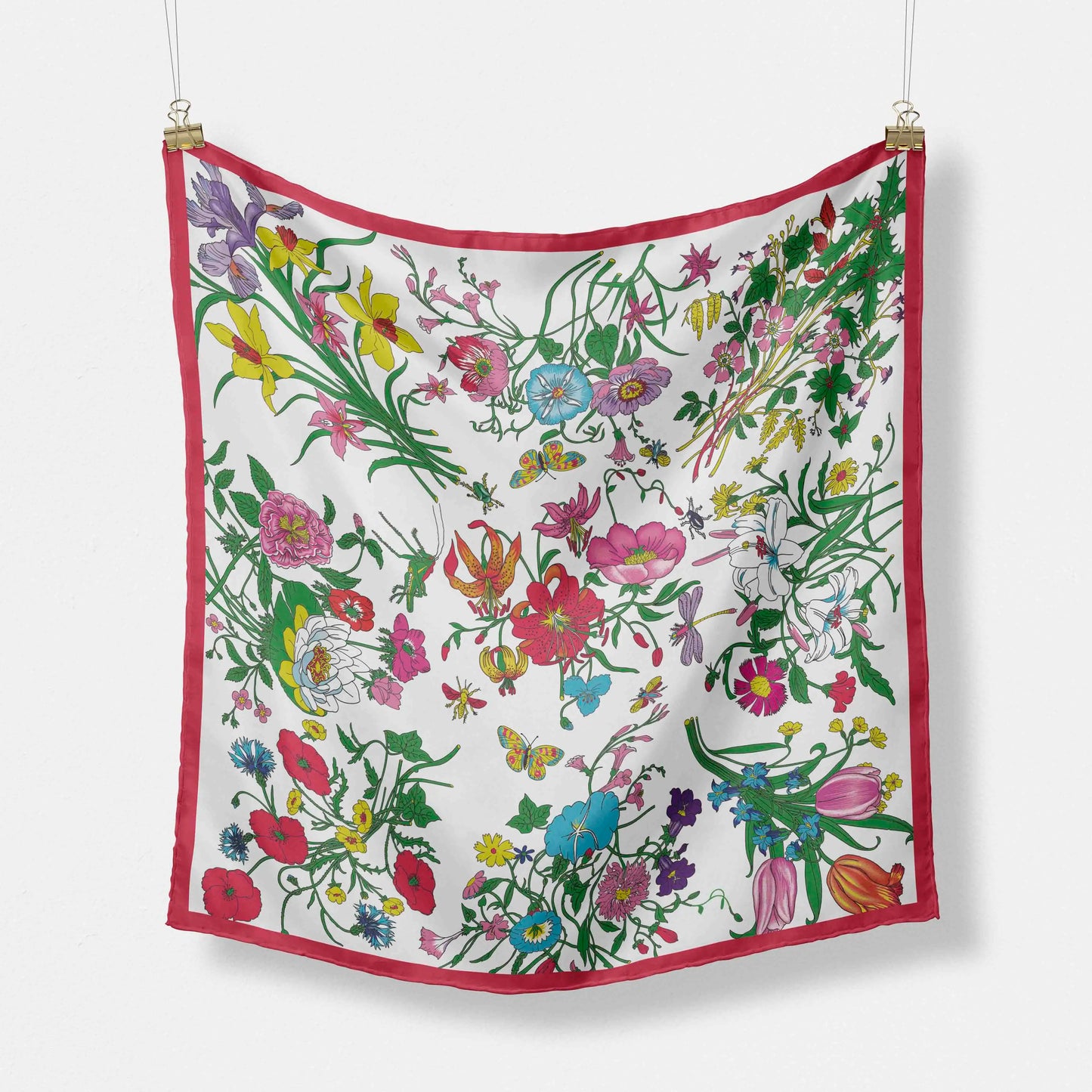 70x70cm Chiffon Square Scarf - 2025 Printed Foulard Neck & Hair Fashion Accessory for Women