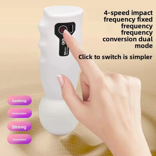 Adjustable Mini Fascia Massager – Soft, Wear-Resistant Deep Tissue Head Massage Device with 4-Speed Comfort