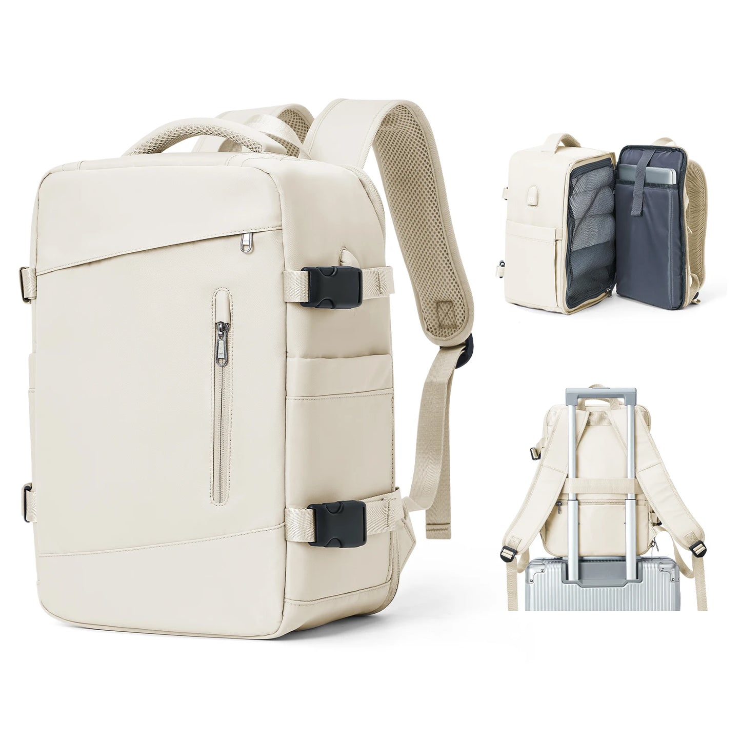 Women’s & Men’s Travel Backpack – Cabin Bag 40x20x25cm for Ryanair, Wizzair & Airplane Carry-On