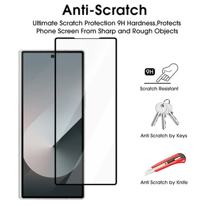 Tempered Glass Screen Protector for Samsung Galaxy Z Fold 6/5/4/3 – Anti-Scratch Protective Film Cover