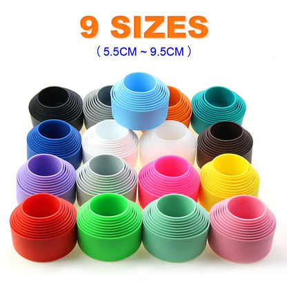 17 Colors 7.0CM Silicone Cup Bottom Cover – Heat Insulation Coaster Sleeve & Anti-Slip Water Bottle Sleeve