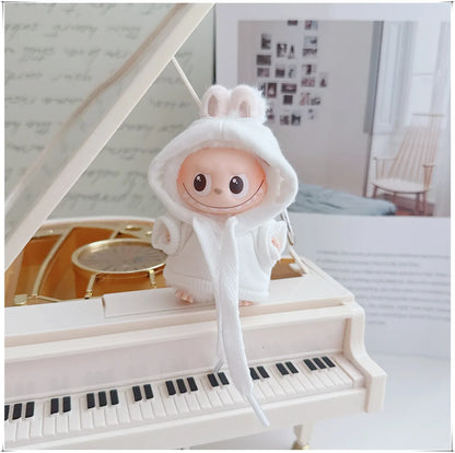 Labubu 4.0 Doll Hooded Sweater – Casual Sportswear Outfit for Mini Labubu V4 Dolls