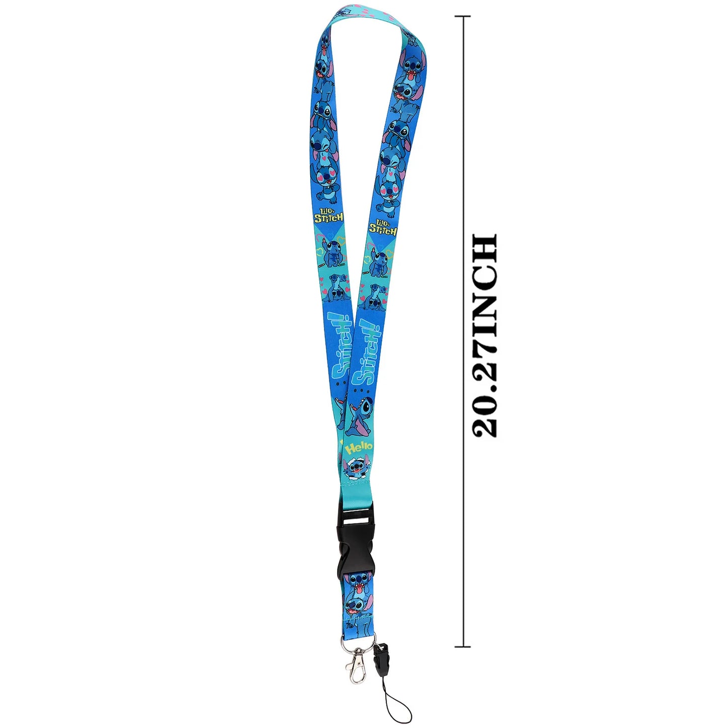Cute Alien & Angel Cartoon Credential Holder Lanyard for Key, Card Badge & Gym Accessories