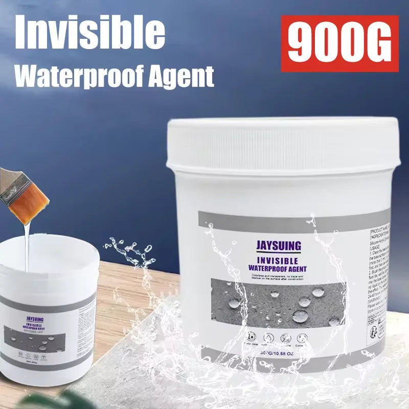 300g Waterproof Coating Sealant - Transparent Invisible Paste Glue with Brush, Adhesive Repair for Home Roof and Bathroom