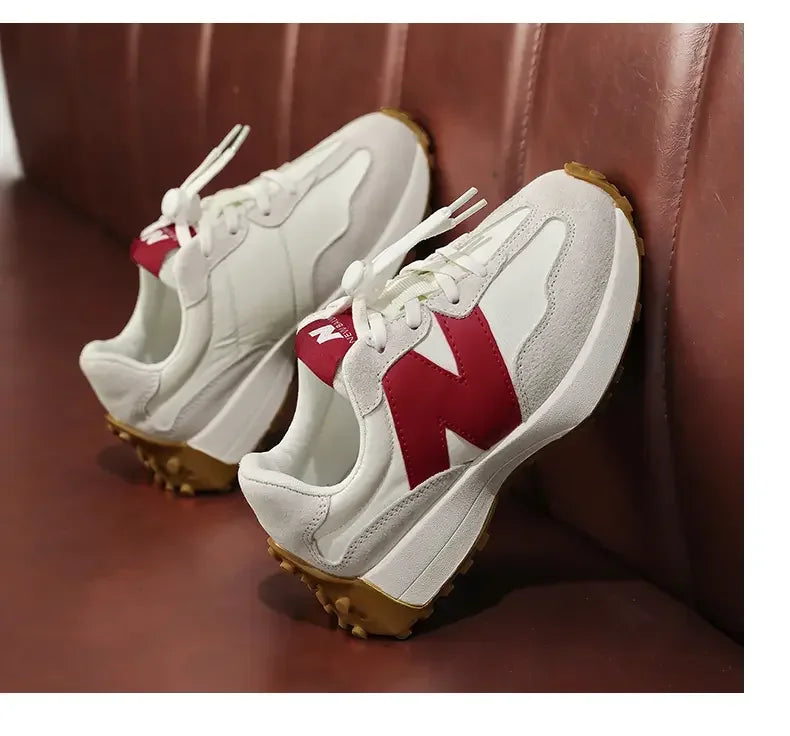 Children's Trendy Cushioned Sports Shoes - Soft Sole Lace-Up Running & Basketball Shoe