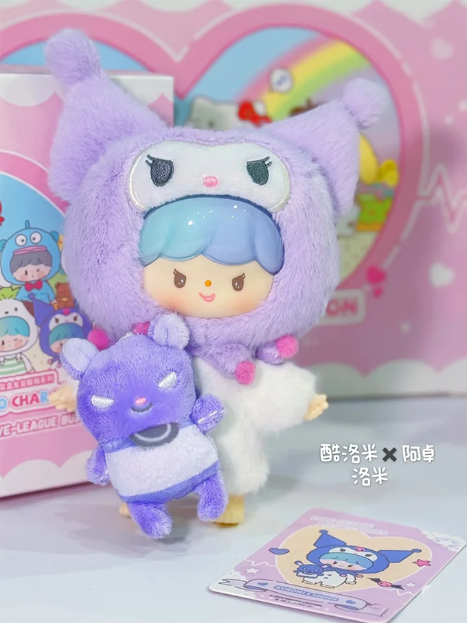 Genuine Sanrio x zZoton Love-League Buddies Vinyl Dolls Blind Box – Cute Hello Kitty & Kuromi Collectible Toys Gift