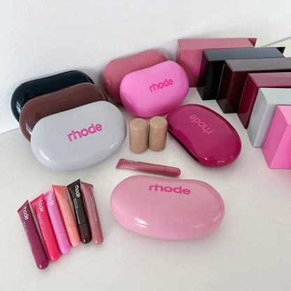 Lip Gloss & Makeup Organizer Bag — Female Toiletry Kit with Zip, Mirror, and Cosmetic Storage Pouch