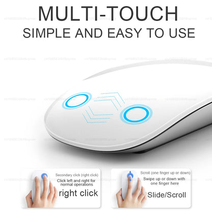 Apple Original Magic Mouse, Multi-Touch Bluetooth 5.0 Wireless Mouse for MacBook Pro/Air, iPad, Laptop, and Tablet PC