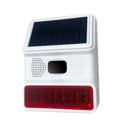 IP65 Waterproof Wireless Solar Strobe Siren Alarm – 433MHz Security for WiFi & GSM Home Alarm System