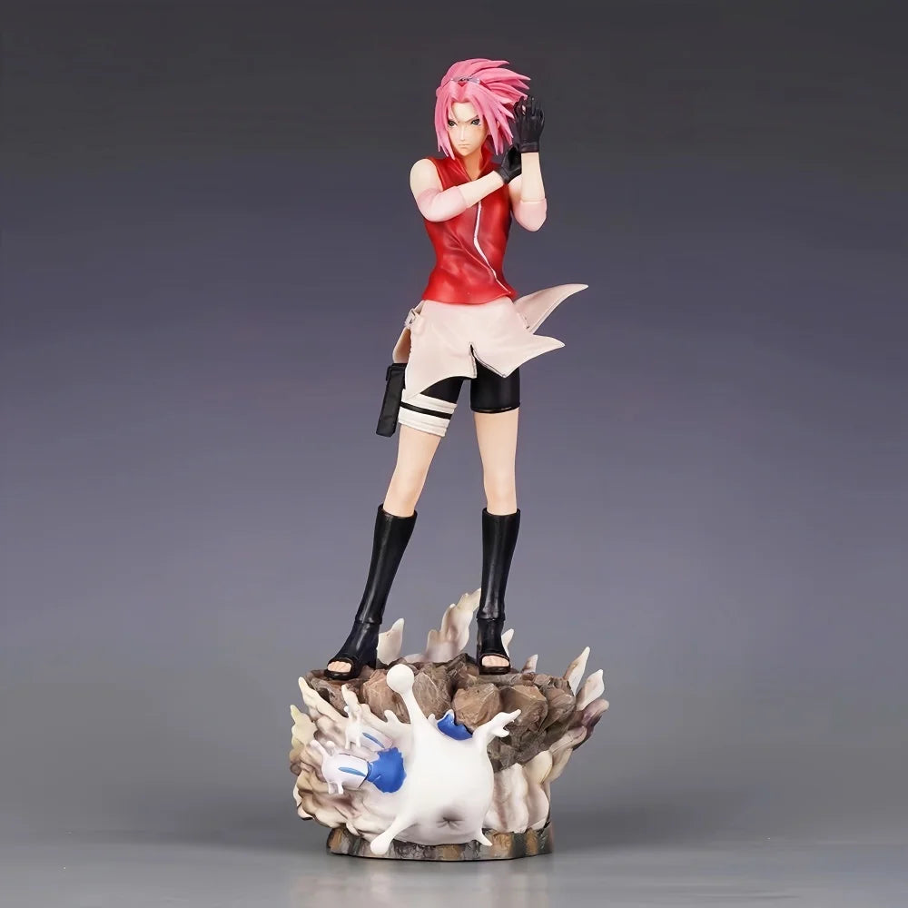 35cm Anime Naruto Haruno Sakura Figure – PVC Action Statue for Desktop Collection & Gifts