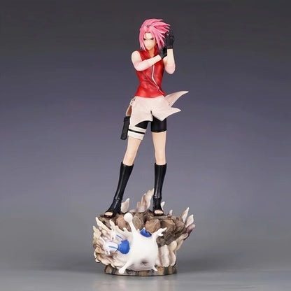 35cm Anime Naruto Haruno Sakura Figure – PVC Action Statue for Desktop Collection & Gifts