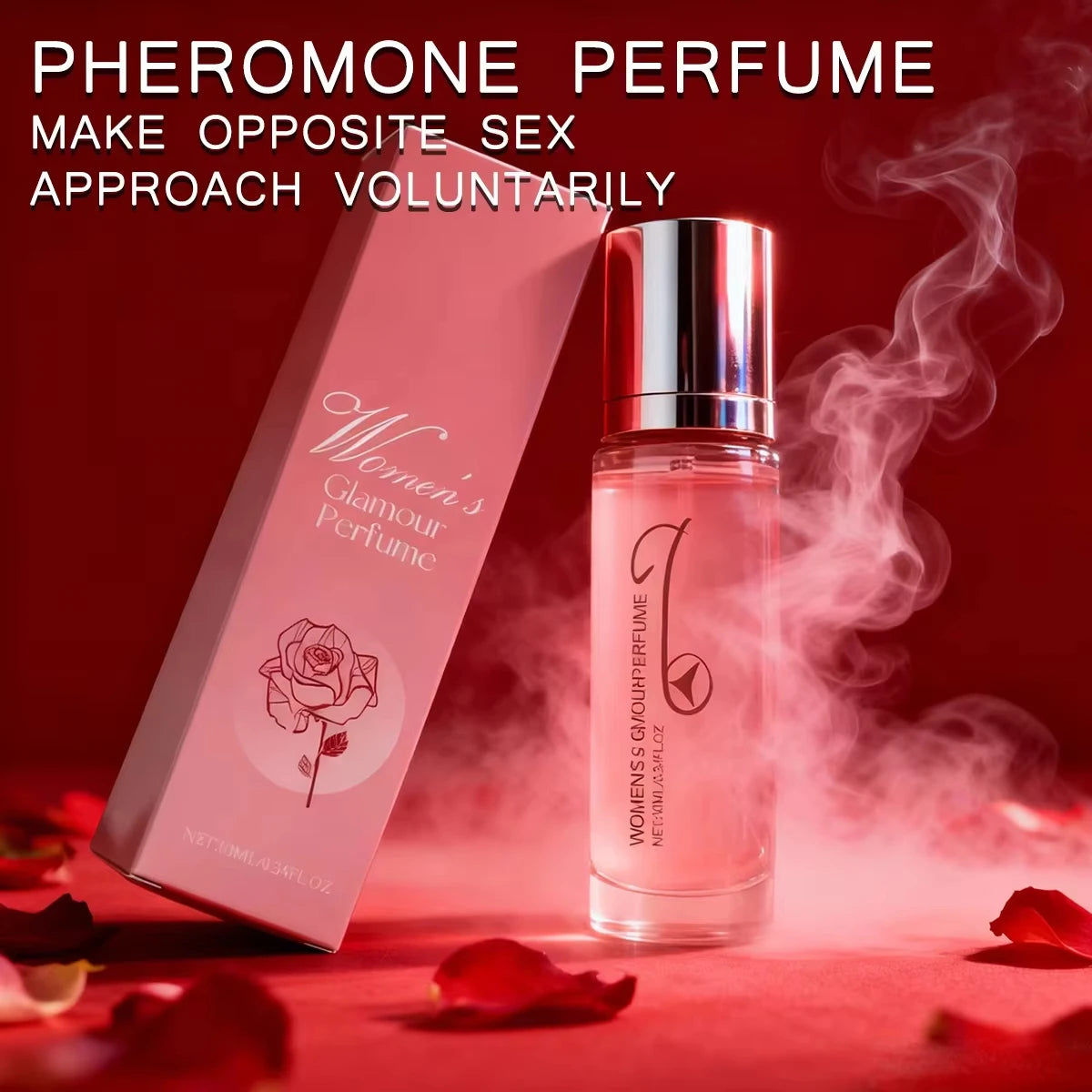 Women’s Rose Perfume Rollerball - Portable Long-Lasting Fresh Floral Fragrance for Daily Wear & Gift