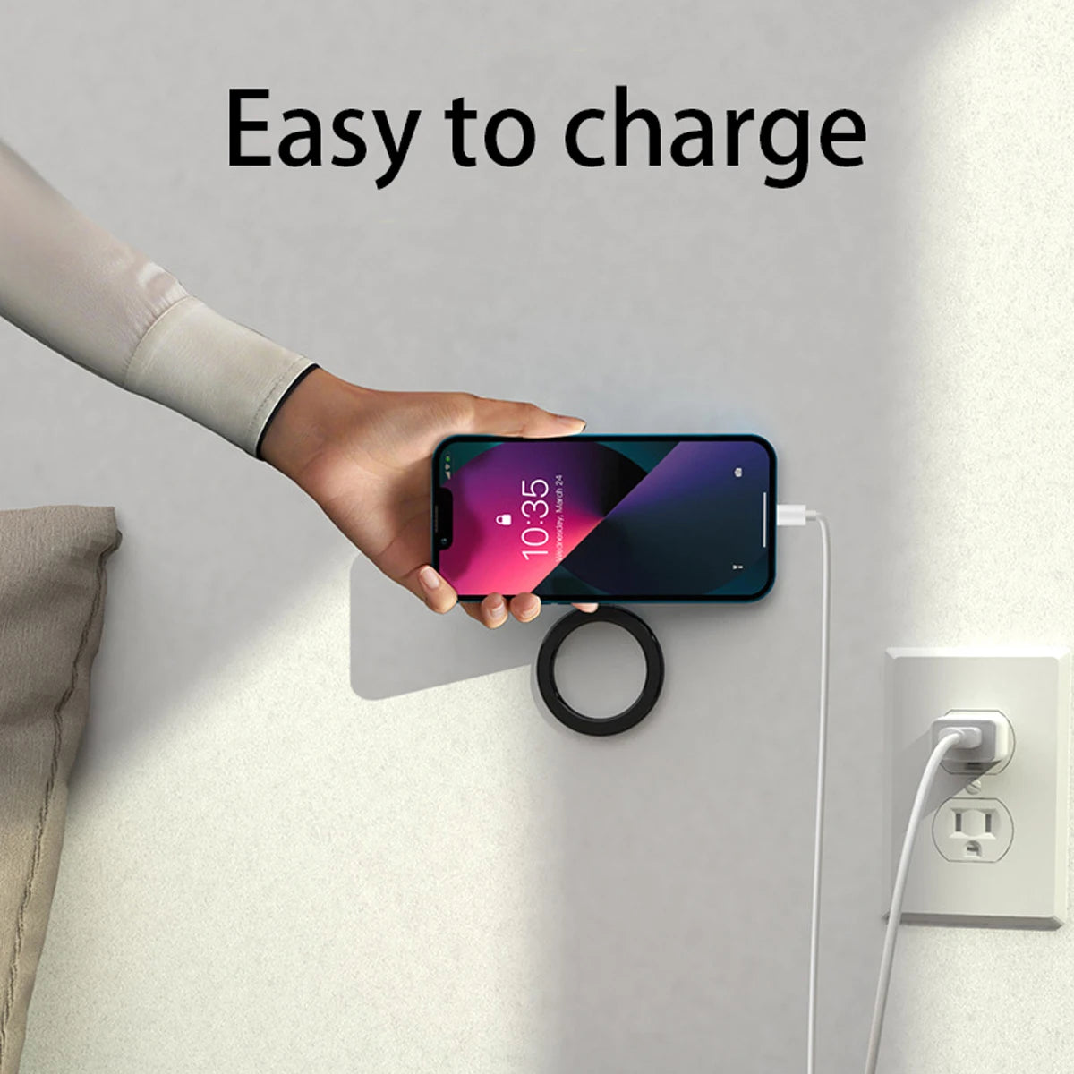 Magnetic Ring Holder for iPhone 14/13/12 – MagSafe Car Mount & Wall Stand for Phone, iPad, and Tablet