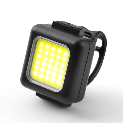 Mini Mountain Bike Front Light – Multifunctional Strong LED Bicycle Flashlight with Backpack Buckle for Outdoor Cycling Safety