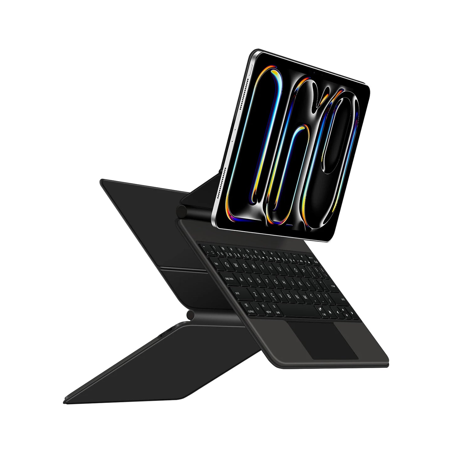 Backlit Magic Keyboard Case for iPad Pro 11/13" (2024 M4) & iPad Air M2 – Smart Folio Cover