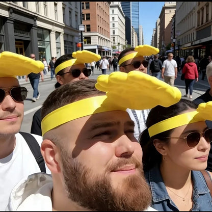 Palm-Shaped Sun Hat - Funny Unisex Creative Beach and Summer Hairband Hat