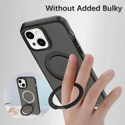 Luxury Magnetic Armor Case — Shockproof Wireless Charging Cover for iPhone 11–17 Pro/Max/Air