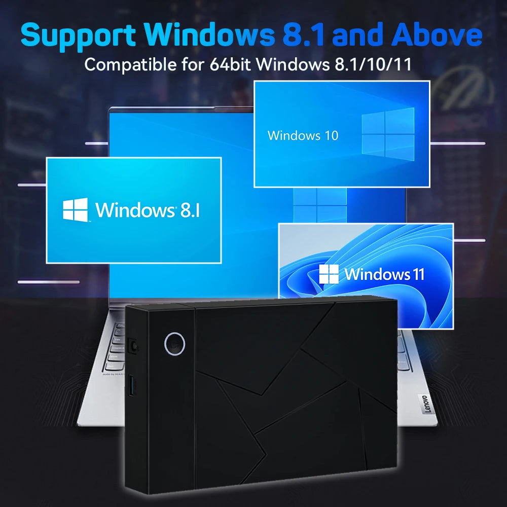 3TB Portable Gaming HDD – 17,300+ AAA/3D/Retro Games for PS4/PS3/PS2/Switch/Wii with LaunchBox/Retrobat/Playnite