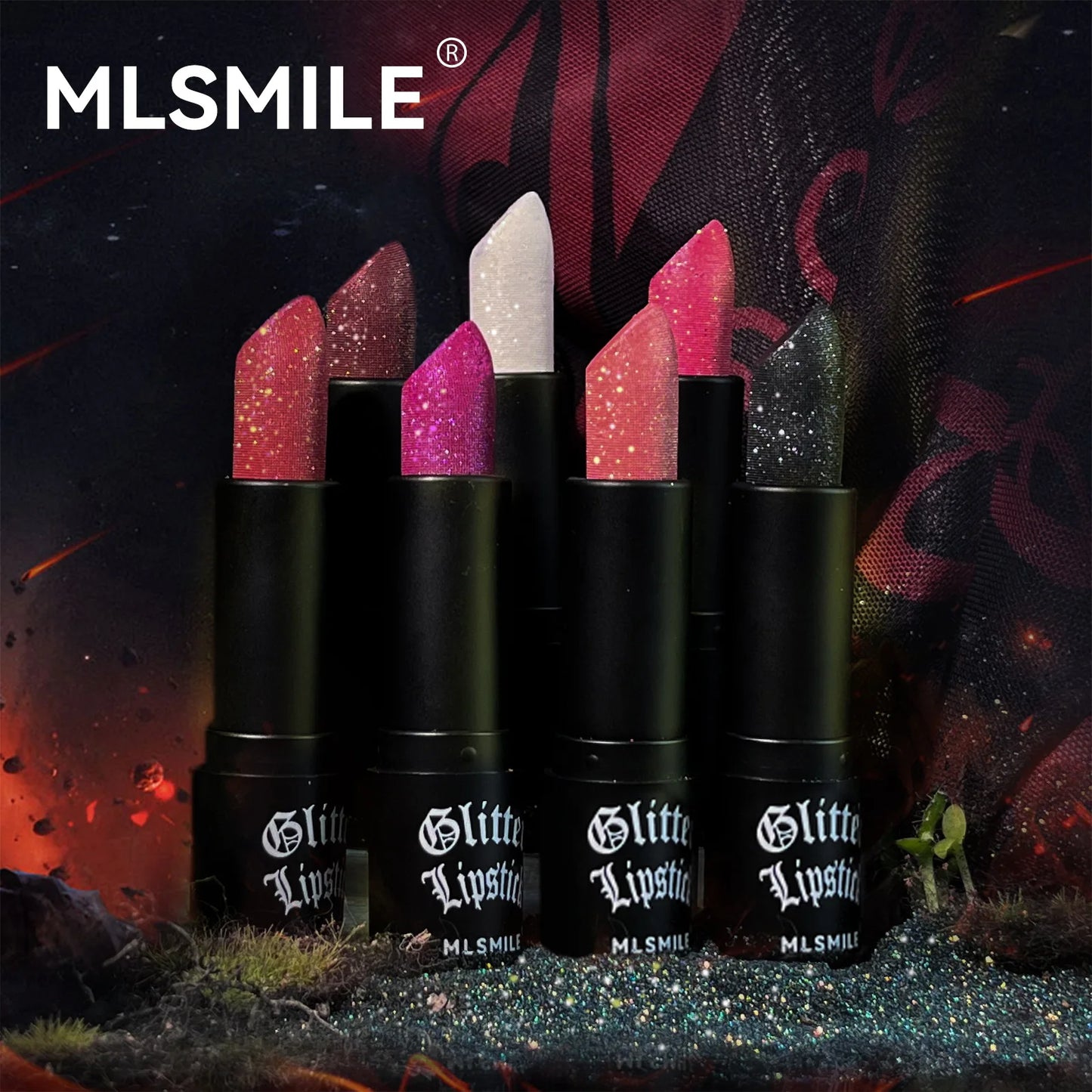 7-Color Glitter Lipstick – Waterproof, Long-Lasting Diamond Pearlescent Metallic Lip Gloss for Women