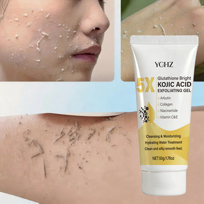 Kojic Acid Exfoliating Cleansing Gel - Deep Pore Cleansing, Moisturizing & Even Skin Tone Care
