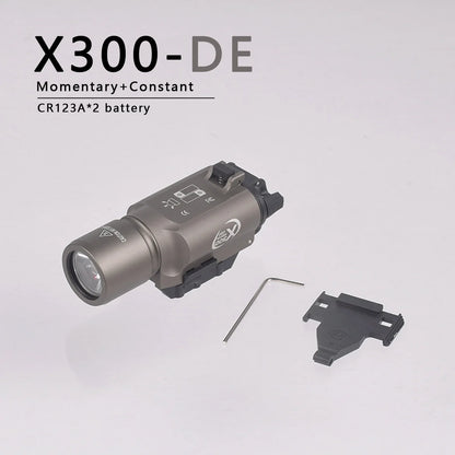 SureFire M600C/M600/M300/X300 Tactical Scout Light — Rifle Flashlight with Momentary Pressure Switch, US Warehouse