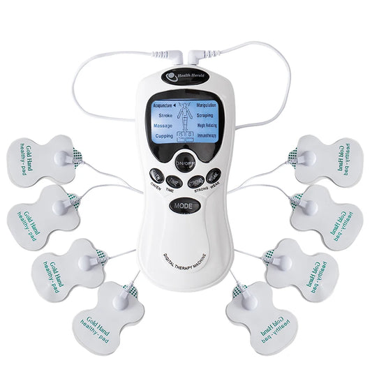 Electric EMS Pulse Massager — TENS Acupuncture Muscle Stimulator for Neck, Back, and Full Body Relaxation
